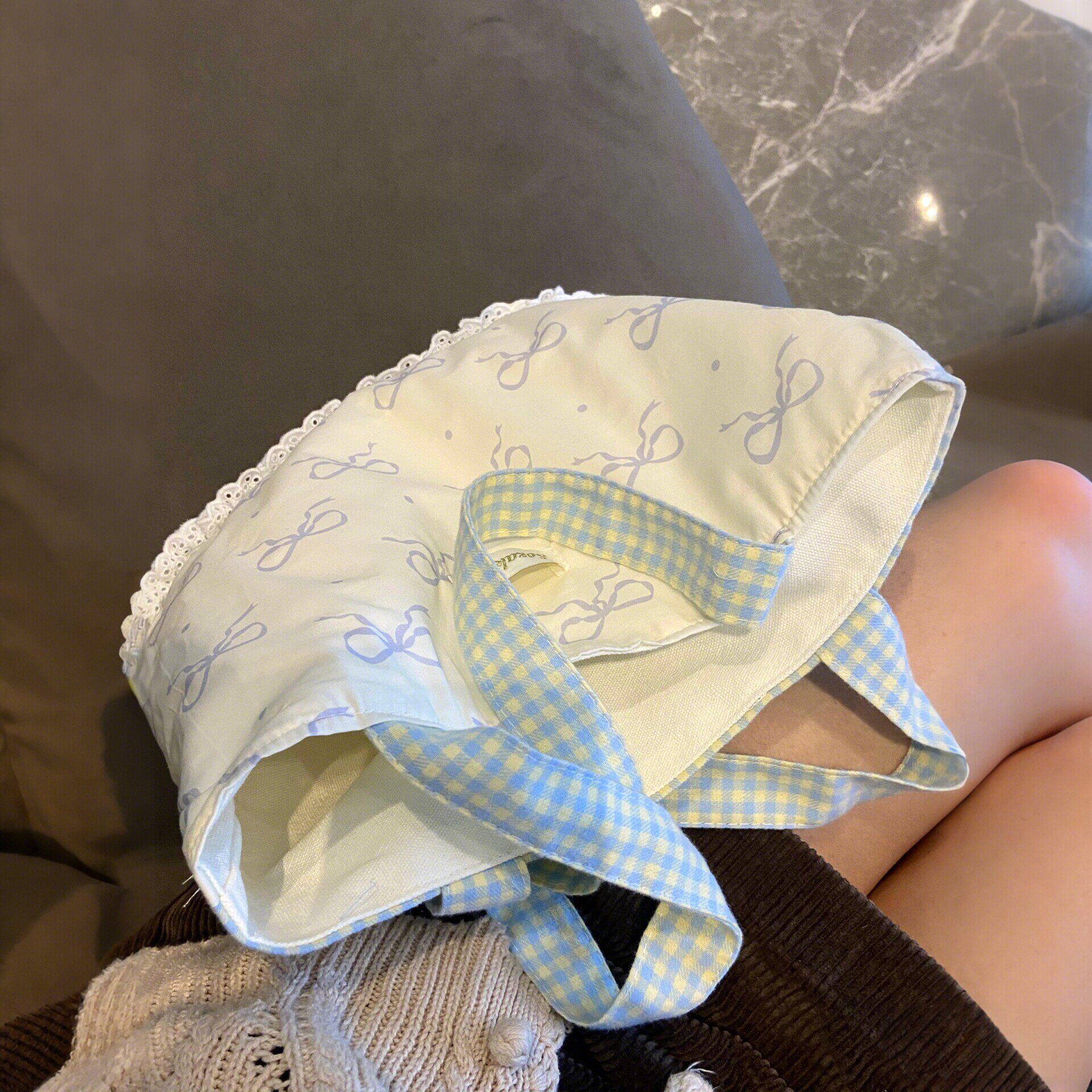 包包蝴蝶结单肩包大容量日常通勤百搭超火小众不撞款菜篮子手提包