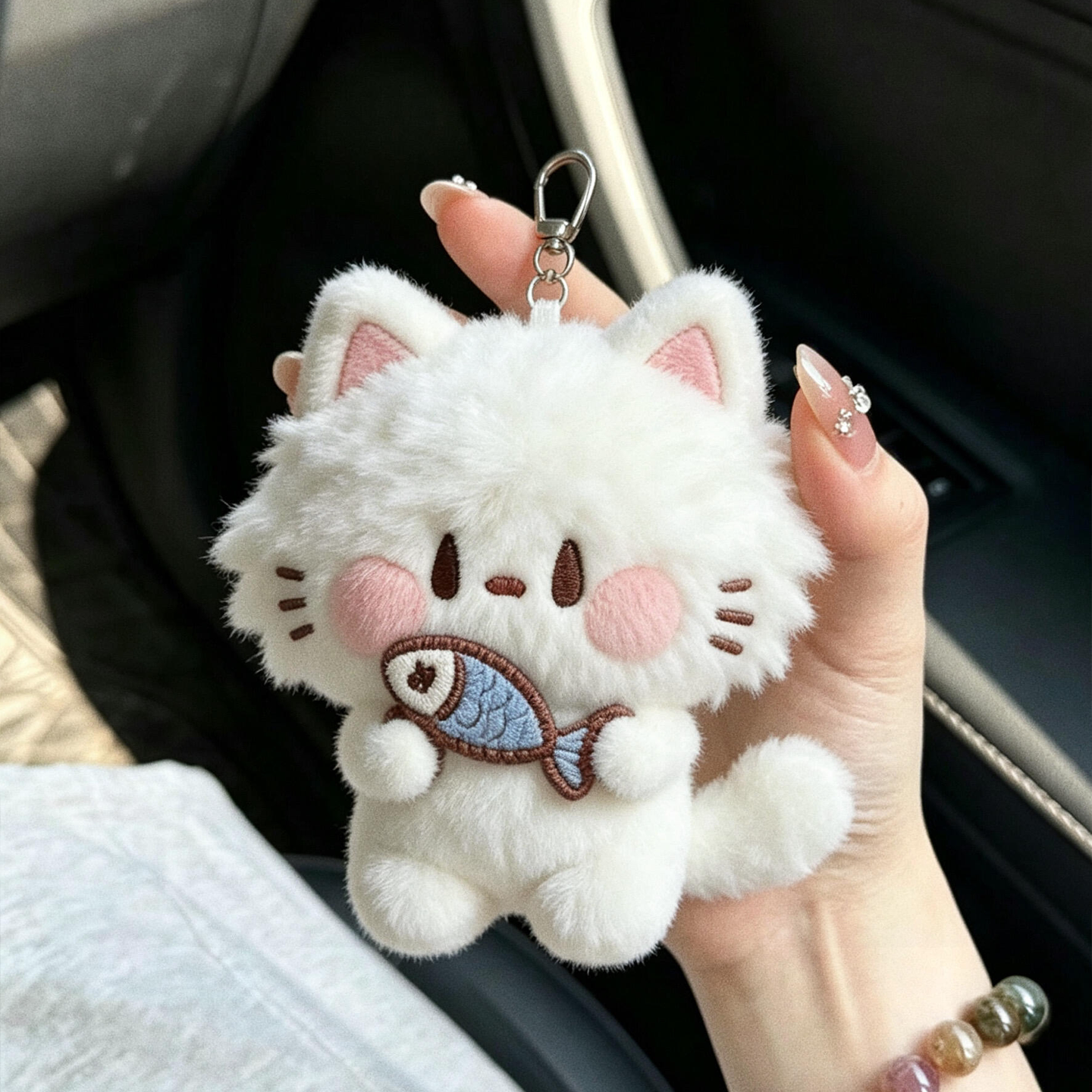 小猫挂件可爱钥匙扣包挂饰高颜值毛绒公仔玩偶娃娃送朋友生日礼物图片