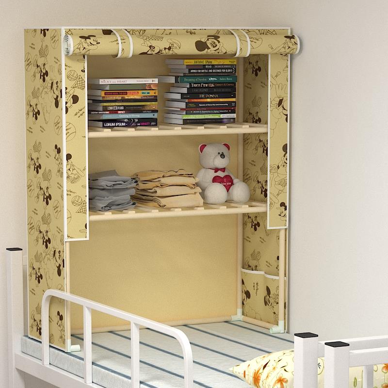 床上衣柜收纳柜宿舍上下铺床头收纳架大学生女寝室置物架