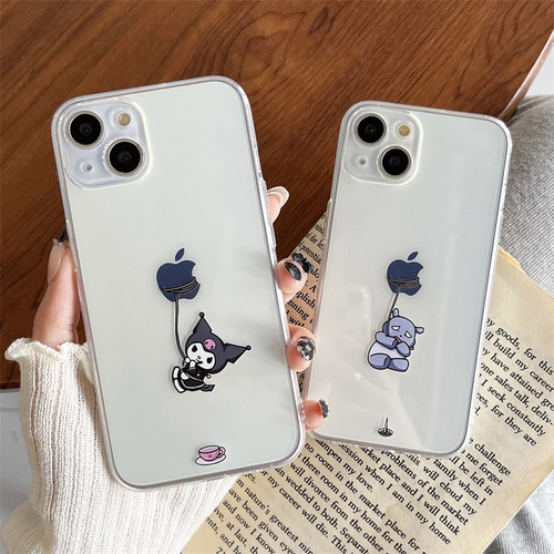 苹果iPhone硅胶创意情侣透明软壳