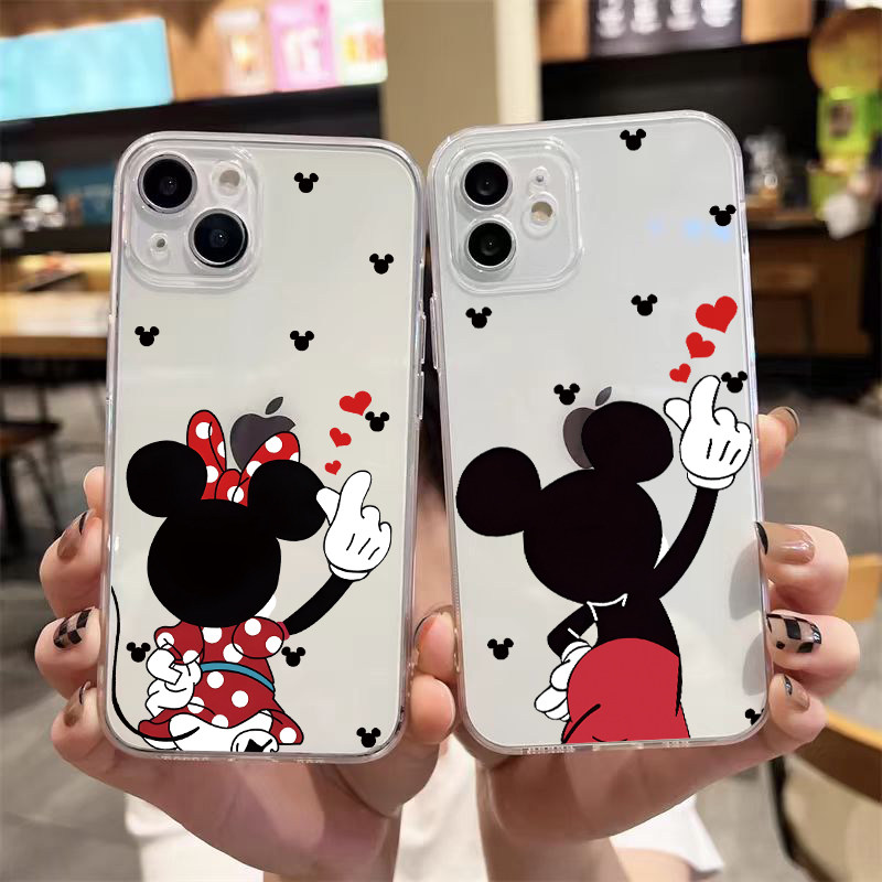 米奇米妮手机壳适用iPhone17ProMax软壳苹果16Pro透明15PLus防滑14硅胶13全包12mini卡通11防摔xr情侣男女套