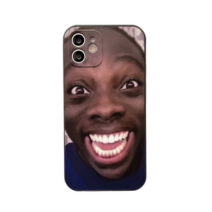 趣味恶搞呲牙黑人适用苹果13手机壳iPhone11promax硅胶软个性6s/se3防摔壳12mini直边薄8plus/7保护套14外壳9