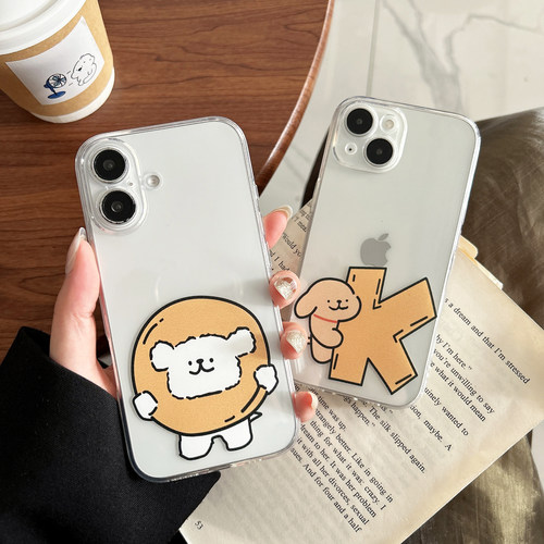 苹果iPhoneTPU卡通精孔透明软壳