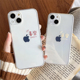 爱心文字平安喜乐适用苹果14promax手机壳透明iPhone13mini女16max防摔壳15外壳男12pro秀恩爱11保护8plus