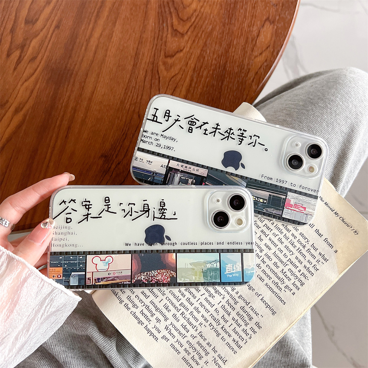 ins风简约相机胶片风景适用苹果14promax手机壳新款iphone13全包15透明12/11防摔情侣16max硅胶软保护套8/6s7