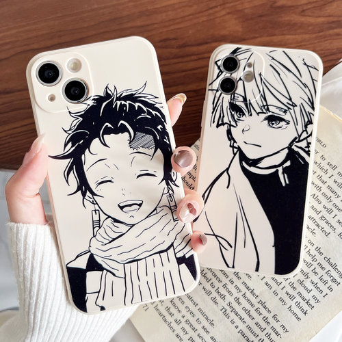 苹果iPhone硅胶卡通动漫直边软壳