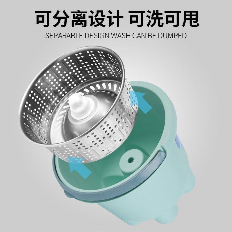 加厚甩桶家用拖把免手洗懒人拖把小神拖单桶拖把旋转拖把懒人拖把