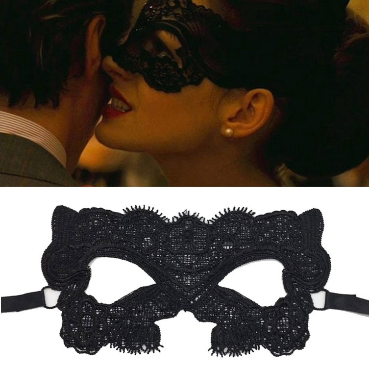 万圣节化妆舞会面罩性感黑色蕾丝刺绣眼罩cosplay道具义乌配饰