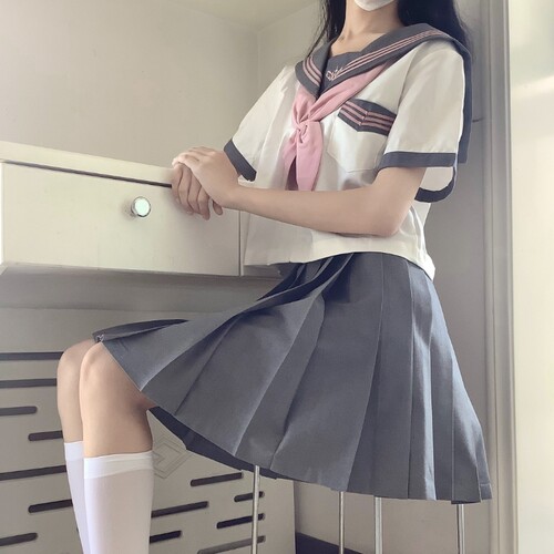 日系jk制服水手服长短袖气质套装