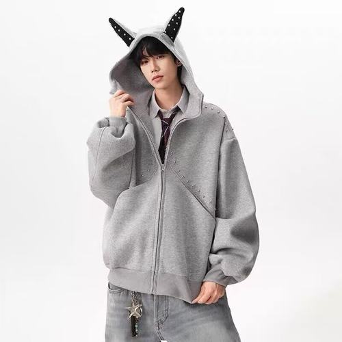 个性小耳朵柳丁连帽卫衣秋季男女