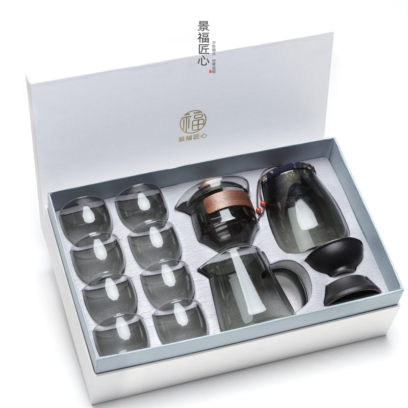 高硼硅玻璃茶具景福匠心加厚耐热图片