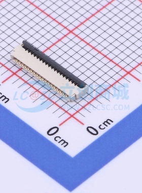 连接器 KH-FPC0.5-H1.0SMT-18P-QCHF SMD,P=0.5mm 18P 翻盖式