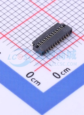 连接器 HC-FPC-03-10-23RLTAG SMD,P=0.3mm,卧贴(交错脚) 23P 翻