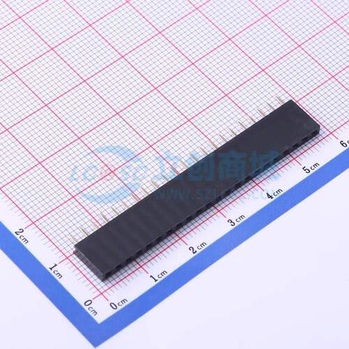 排母 CS-1165SDIG-1*22 插件,P=2.54mm 1x22P 方孔 电子元器件配