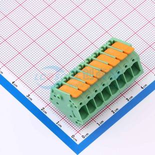 1x8P 弹簧式 P=5mm 插件 绿色 接线端子1190370