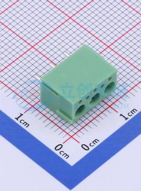 螺钉式接线端子XY340V-3.81-3P 插件,P=3.81mm 1x3P 直插 绿色