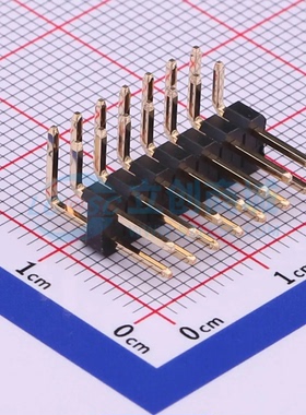 排针 X6521WR-2x07H-C60D30 弯插,P=2.54mm 2x7P 方针 原装正品