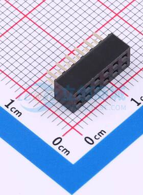 排母 CSFA201-0602A001R1AC 插件,P=2mm 2x6P 方孔 电子元器件配