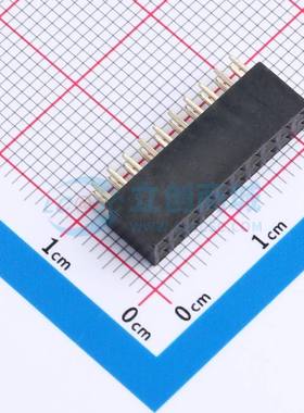 排母 B20020230-20PB0513-H64C28 插件,P=2mm 2x10P 方孔 电子元