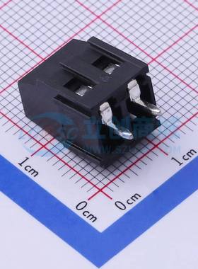 螺钉式接线端子DB128L-5.0-2P-BK-S 插件,P=5mm 1x2P 直插 黑色