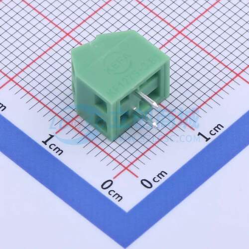 螺钉式接线端子KF127S-3.81-2P 插件,P=3.81mm 1x2P 直插 绿色