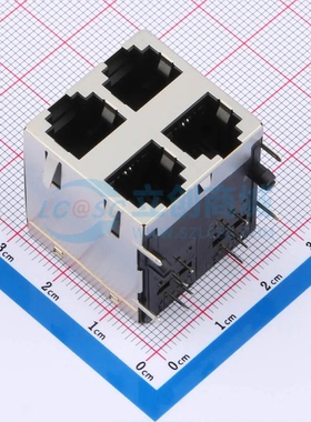 以太网连接器 MJ5962B-B022-HPRDS1插件 RJ11插座 不带LED