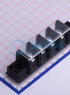 栅栏式接线端子KF88SAM-16.0-4P 插件16mm 带盖板 1x4P 直针