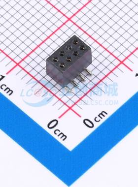 排母 MTBA2-S040600 SMD,P=1.27mm 2x4P 圆孔 电子元器件配单