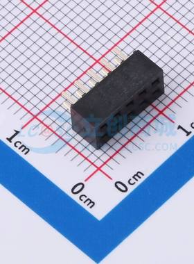 排母 CSFA201-0502A001R1AC 插件,P=2mm 2x5P 方孔 电子元器件配