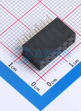 排母 F185-1206A0BSYE1 插件,P=2.54mm 2x6P 方孔 电子元器件配单