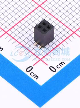 排母 CSEC202-0202A001R1AC SMD,P=1.27mm 2x2P 方孔 电子元器件