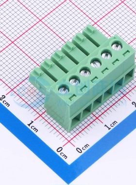 插拔式接线端子XDCB-6A381G-4-3G61 P=3.81mm 1x6P 公插头