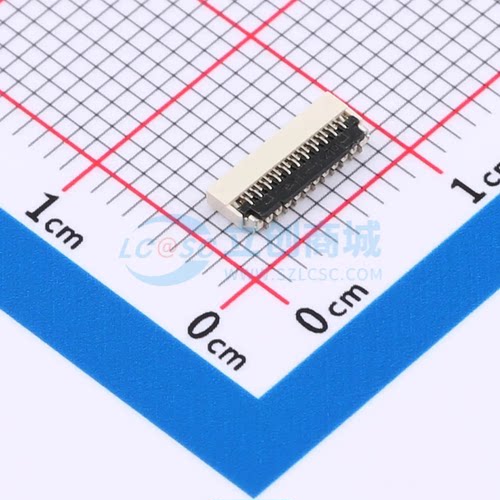 连接器 HX FPC 0.3-21P XGXJ H1.0 SMD,P=0.3mm,卧贴(交错脚) 21P