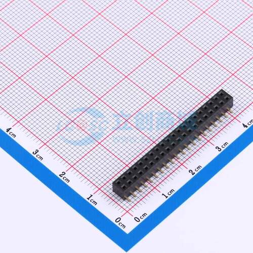 排母 X4621FVS-2x20-C43D65 SMD,P=2mm 2x20P 方孔 电子元器件配
