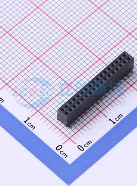 排母 X1321FVS-2x17-C43D48 SMD,P=1.27mm 2x17P 方孔 电子元器件