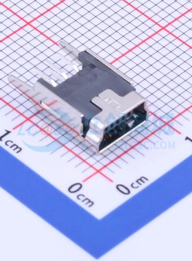 USB连接器 KH-MINI-DIP180-5P-Cu 插件 USB 2.0 母 直插 原装正品