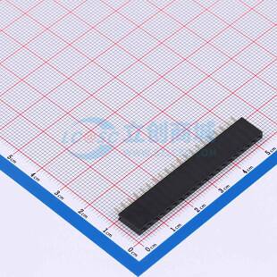 排母 FG-PM2.54-1-20P-H8.5 插件,P=2.54mm 1x20P 方孔 电子元器