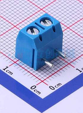螺钉式接线端子XY301R-A-5.0-2P 弯插,P=5mm 1x2P蓝色