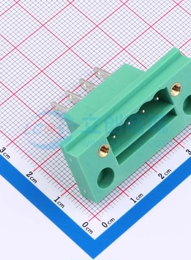 插拔式接线端子MX2CDGM-5.08-04P-GN01-Cu-A P=5.08mm 1x4P 穿墙