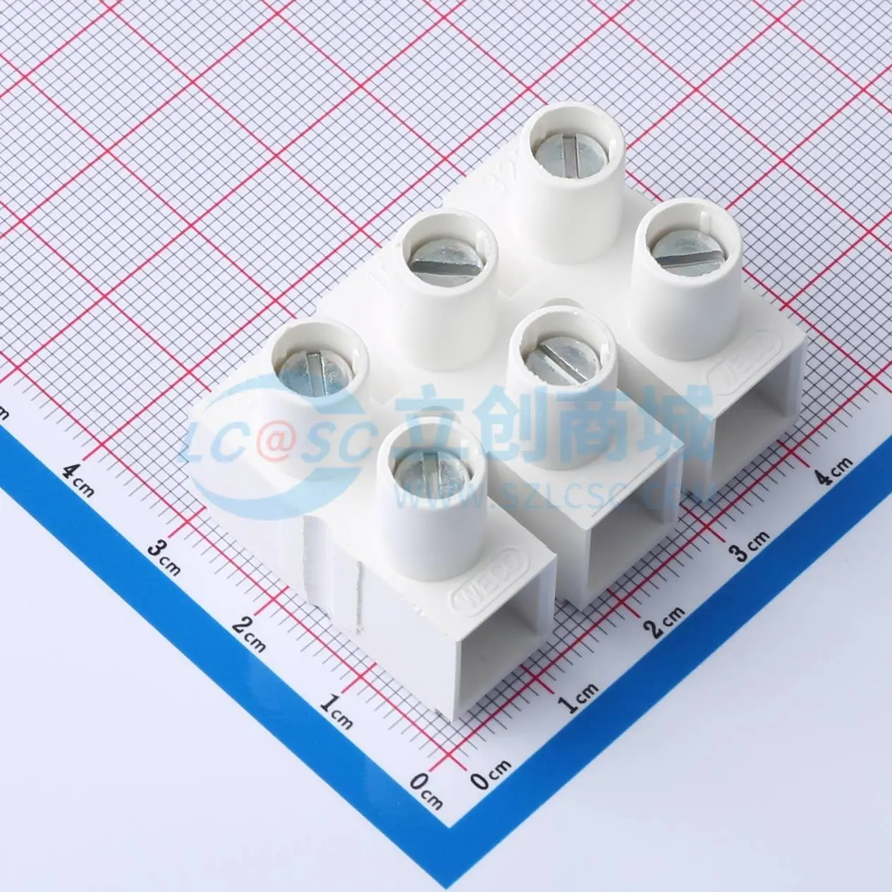 栅栏式接线端子327-HDS/03 P=14.5mm 2x3P 无引脚