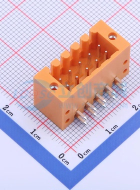 插拔式接线端子KF2EDGERM-3.5-2*5P 弯插3.5mm 2x5P 板端/插座-闭