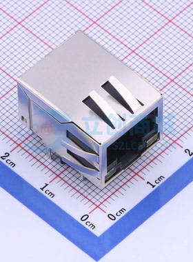 以太网连接器(RJ45 RJ11) HC612701A-M892-A弯插 RJ45插座 带LED