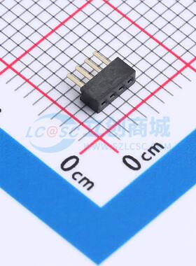 排母 B100N01-0B4P51-H20C20 插件,P=1mm 1x4P 方孔 电子元器件配