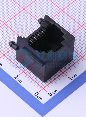 以太网连接器(RJ45 RJ11) 5501-88011111弯插 RJ45插座 不带LED