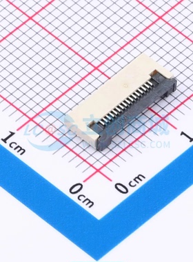 连接器BTC05202-160R-0WXW SMD,P=0.5mm,卧贴 16P 翻盖式 下接
