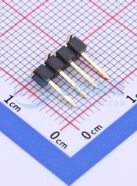 排针 X6511WVS-04H-C60D48R2 SMD,P=2.54mm(交错脚) 1x4P 方针 原