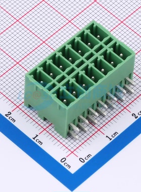 插拔式接线端子DB2ERHB-3.5-2*7P-GN 弯插3.5mm 2x7P 板端/插座-