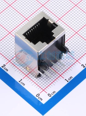 以太网连接器(RJ45 RJ11) 5557786-1插件 不带LED 有屏蔽