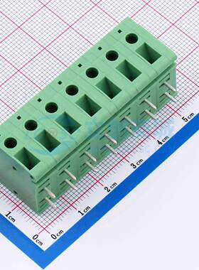 螺钉式接线端子DB105R-7.5-7P-GN-S 弯插,P=7.5mm 1x7P绿色