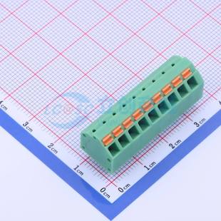 3.81 插件 P=3.81mm 绿色 弹簧式 1x9P 接线端子KF250NH